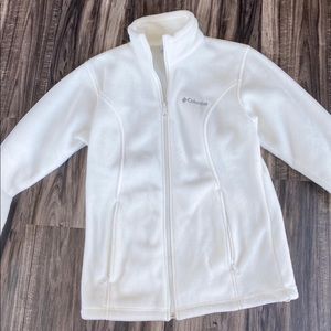 White Columbia zip up